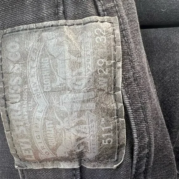 Levi's 511 Men's Slim Fit Jeans Size W29 L32 Black Label Normcore Skater School - Picture 4 of 15